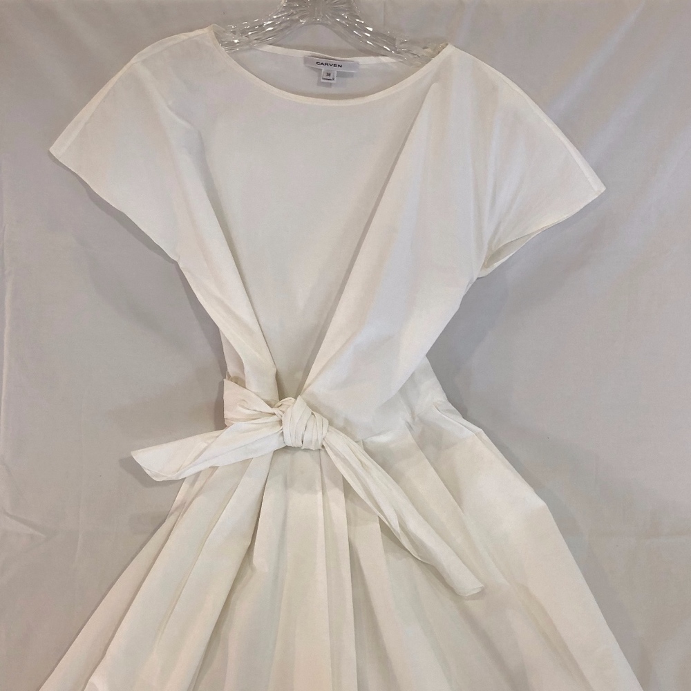 Carven white cotton dress